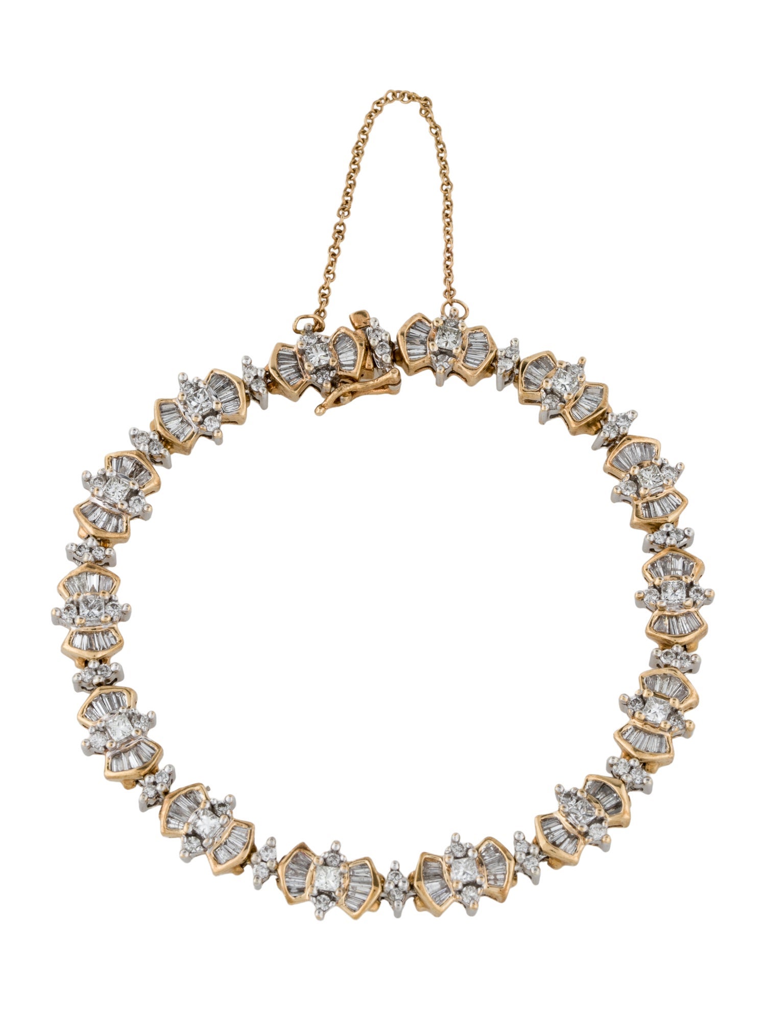 Bracelet 14K 6.04ctw Diamond Link