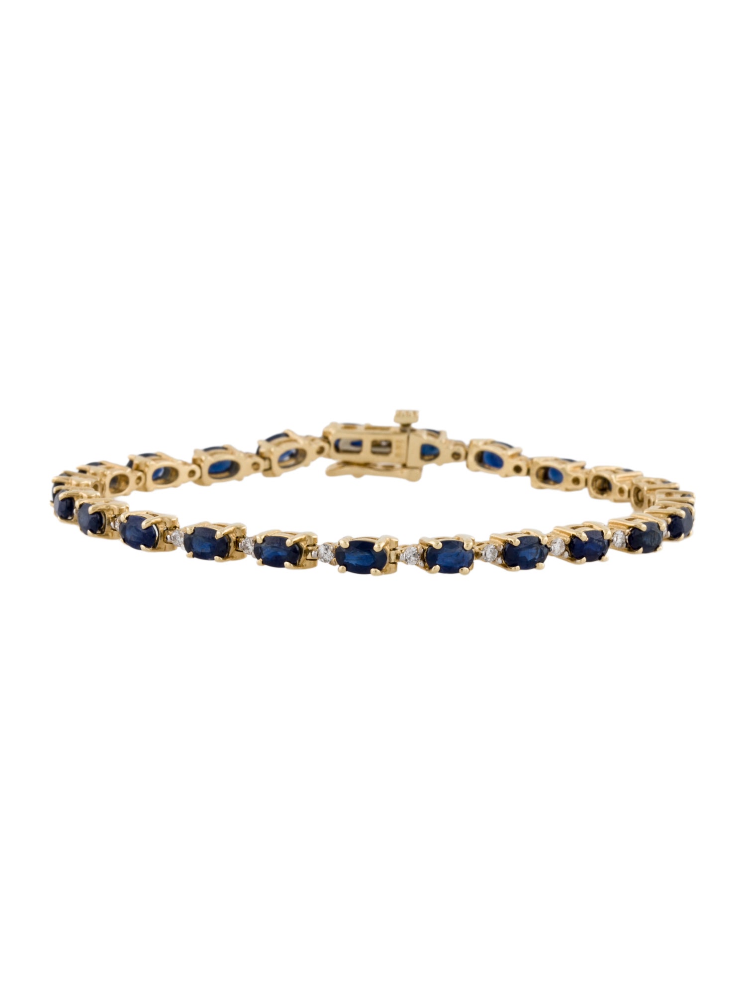 Bracelet 14K Sapphire & Diamond