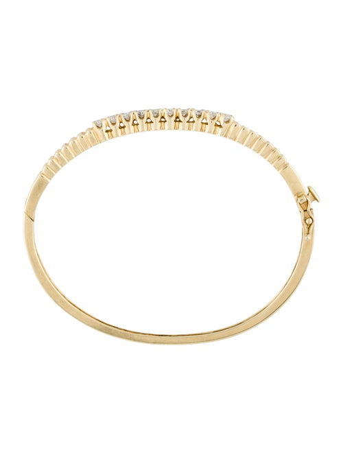 Bracelet 14K Diamond Hinged Bangle Bracelet