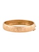 Bracelet 14K Engraved Hinge Bangle