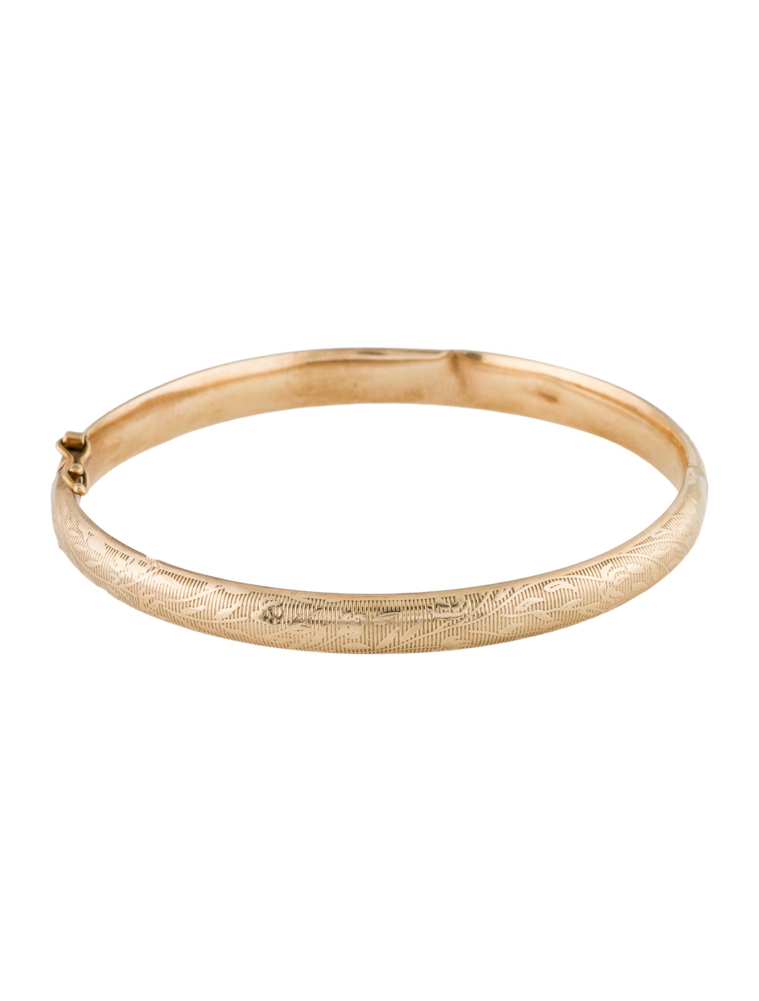 Bracelet 14K Textured Bangle