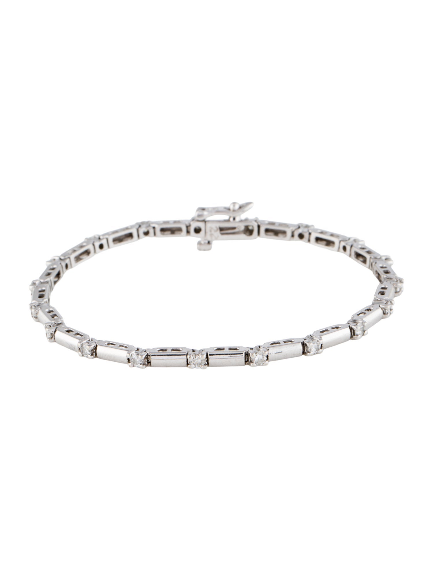 Bracelet 14K 1.05ctw Diamond Station