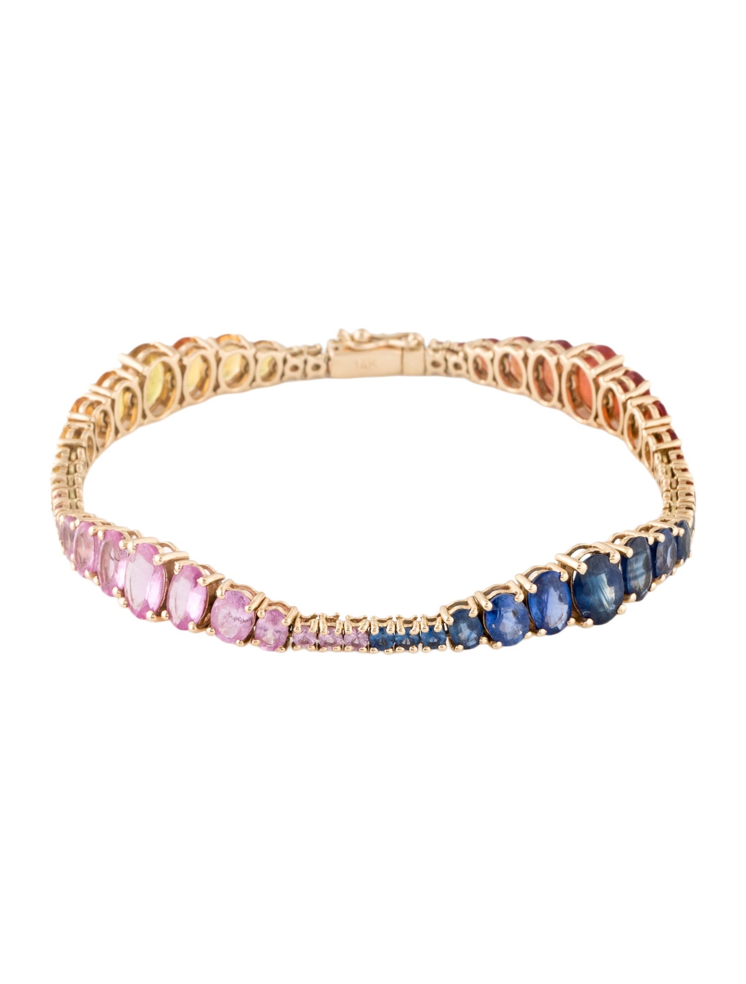 Bracelet 14K 15.58ctw Sapphire Link