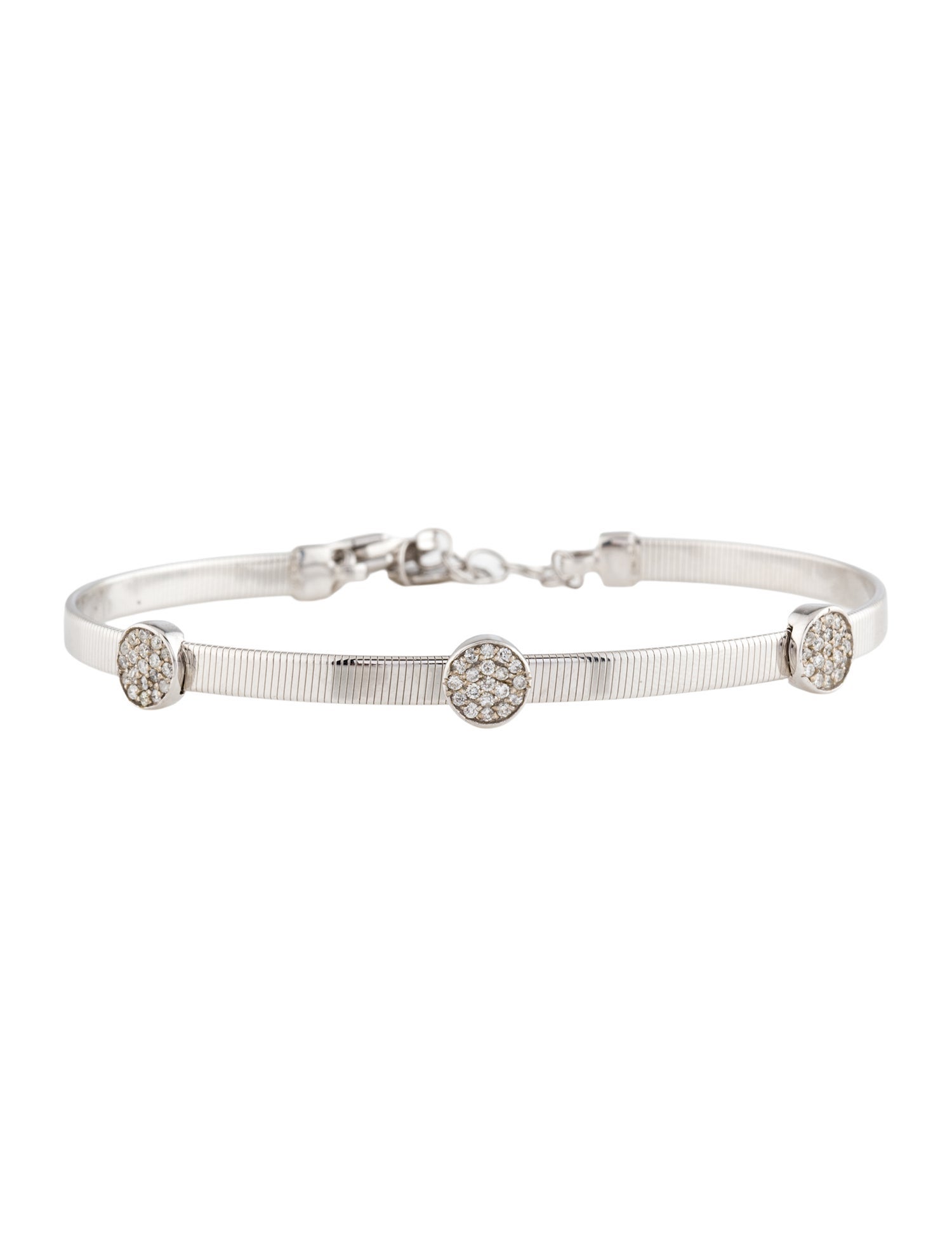 Bracelet 14K Diamond Station Bangle