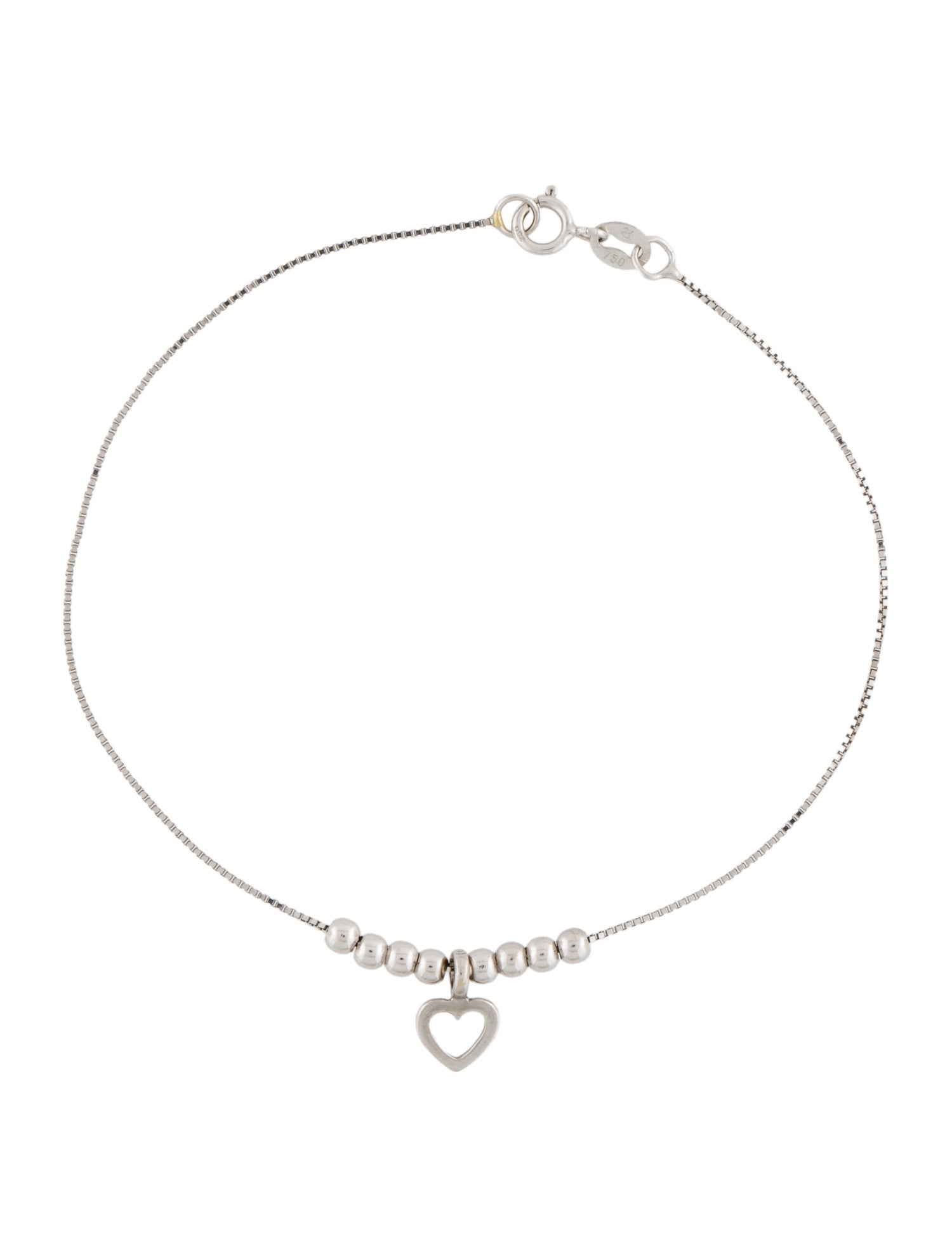 Bracelet 18K Heart Charm