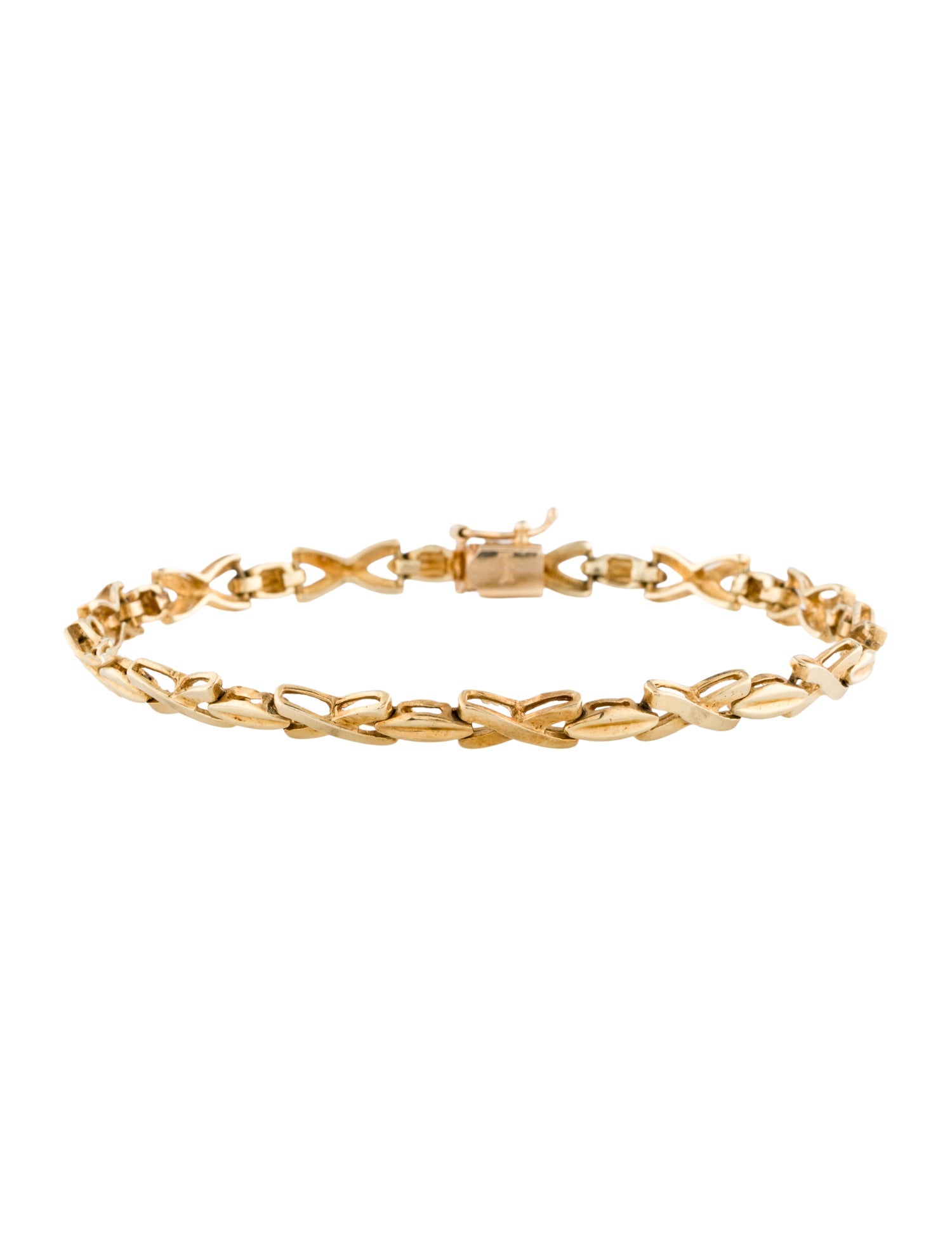 Bracelet 14K "XO" Link