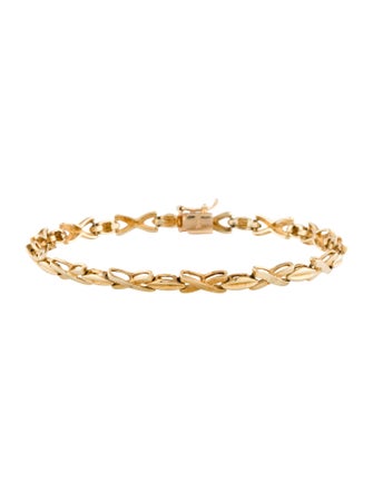 Bracelet 14K "XO" Link Bracelet