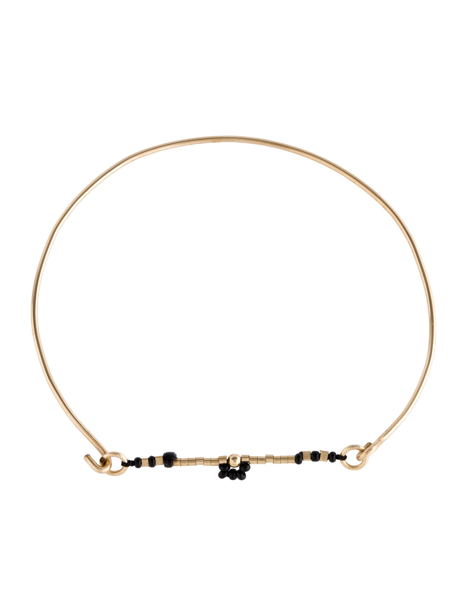 Bracelet 10K Glass Bead Bangle