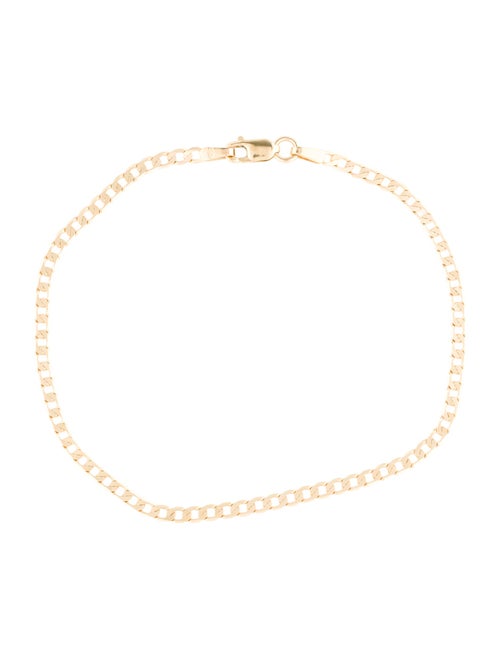 Bracelet 14K Flat Curb Link Chain Bracelet
