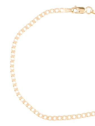 Bracelet 14K Flat Curb Link Chain Bracelet