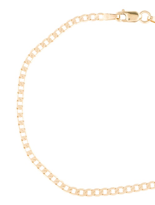 Bracelet 14K Flat Curb Link Chain Bracelet