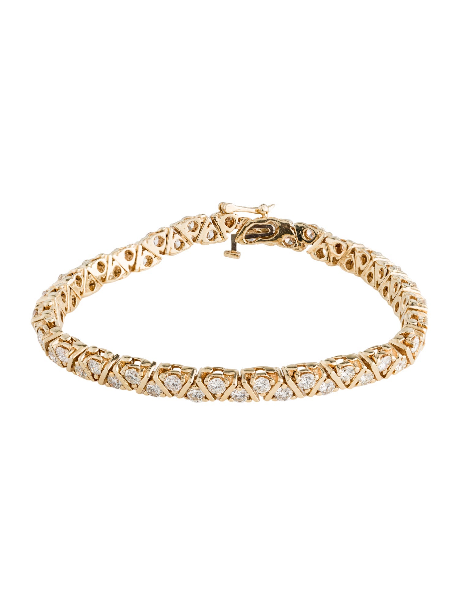 Bracelet 14K 4.32ctw Diamond Link