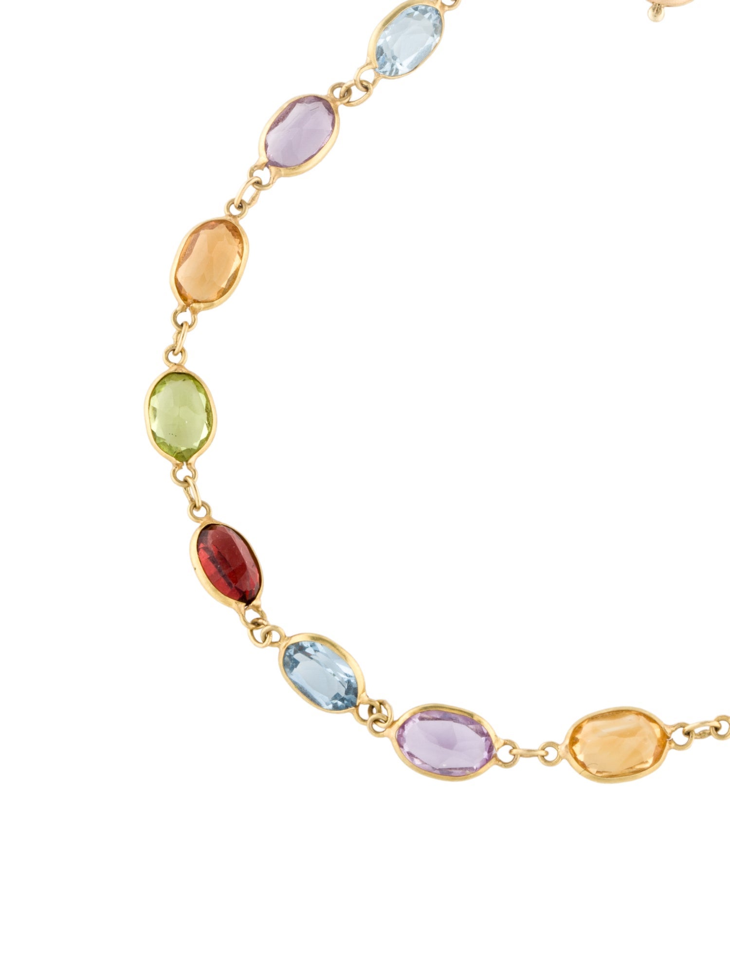 Bracelet 14K Multistone