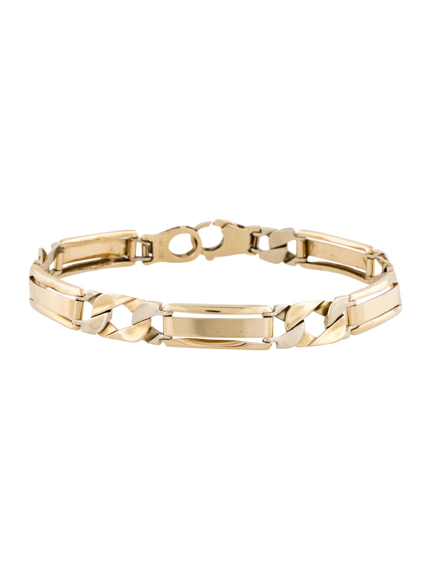 Bracelet 14K Two-Tone Fancy Link