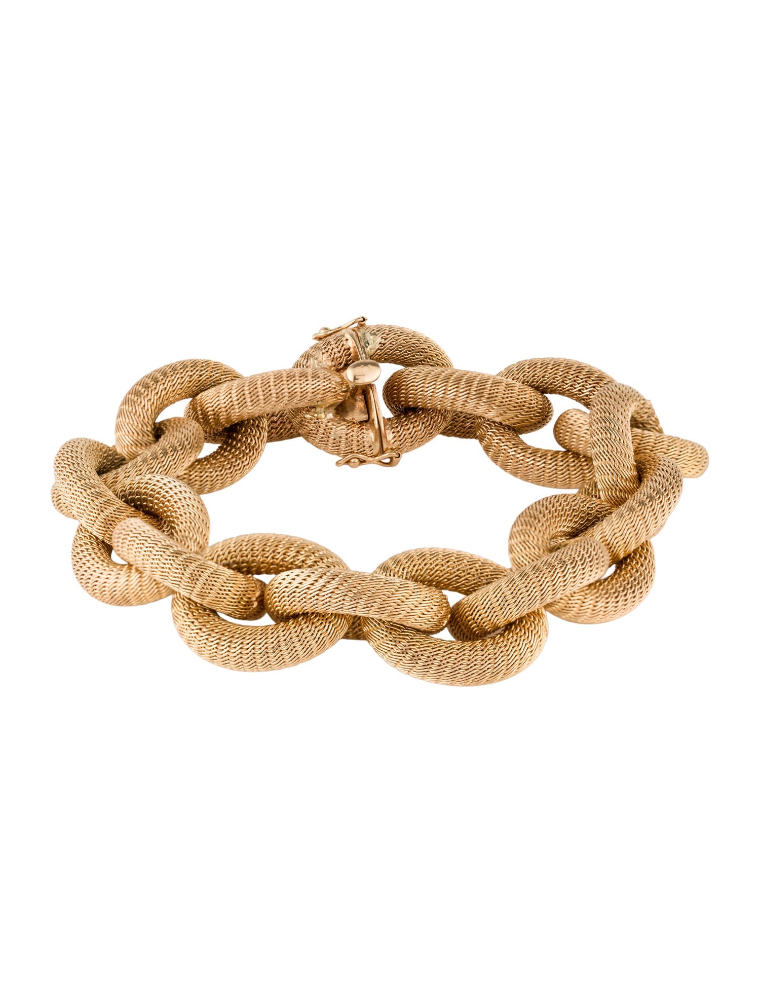 Bracelet 18K Textured Link