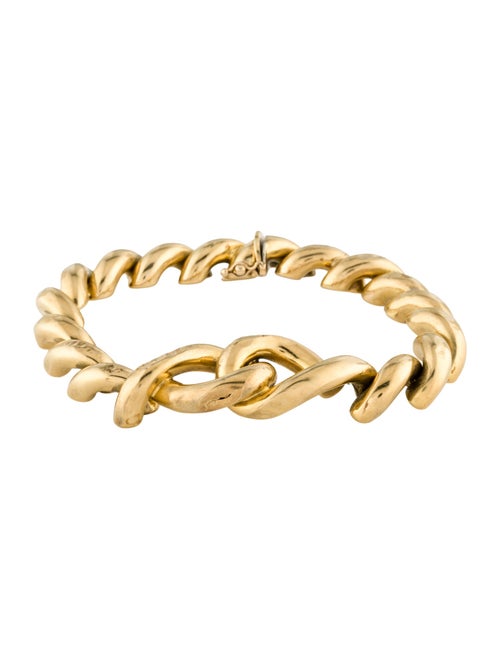 Bracelet 18K Interlocking Loop Link Bracelet
