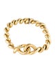 Bracelet 18K Interlocking Loop Link Bracelet