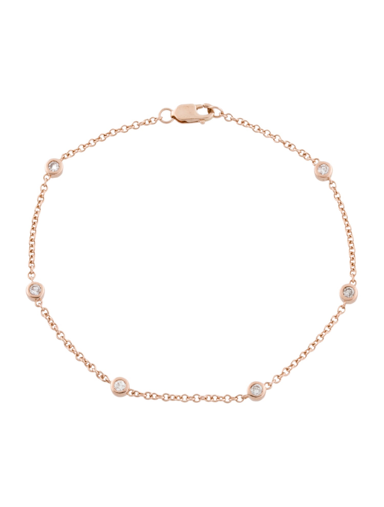 Bracelet 14K Diamond Station