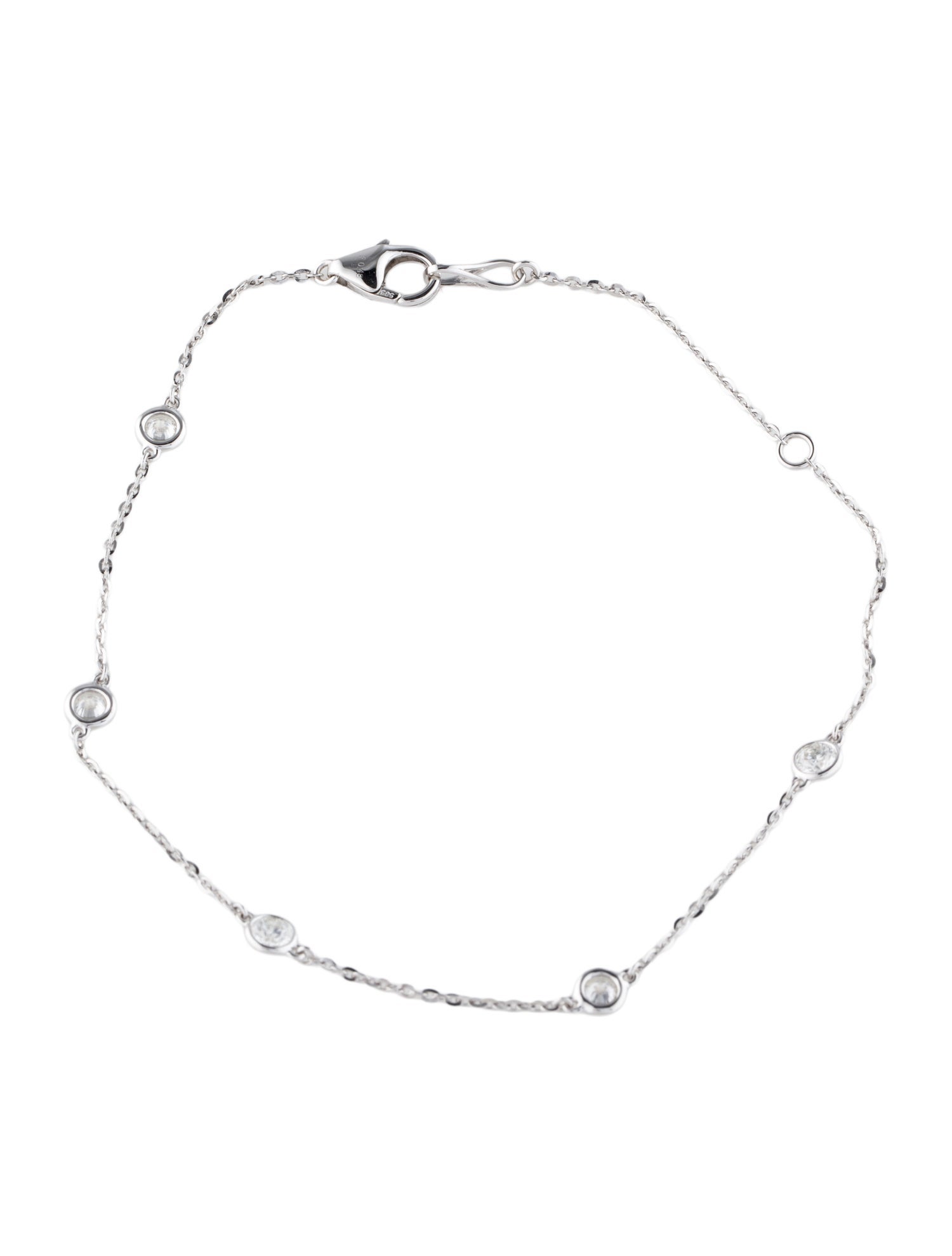 Bracelet 14K Diamond Station Bracelet