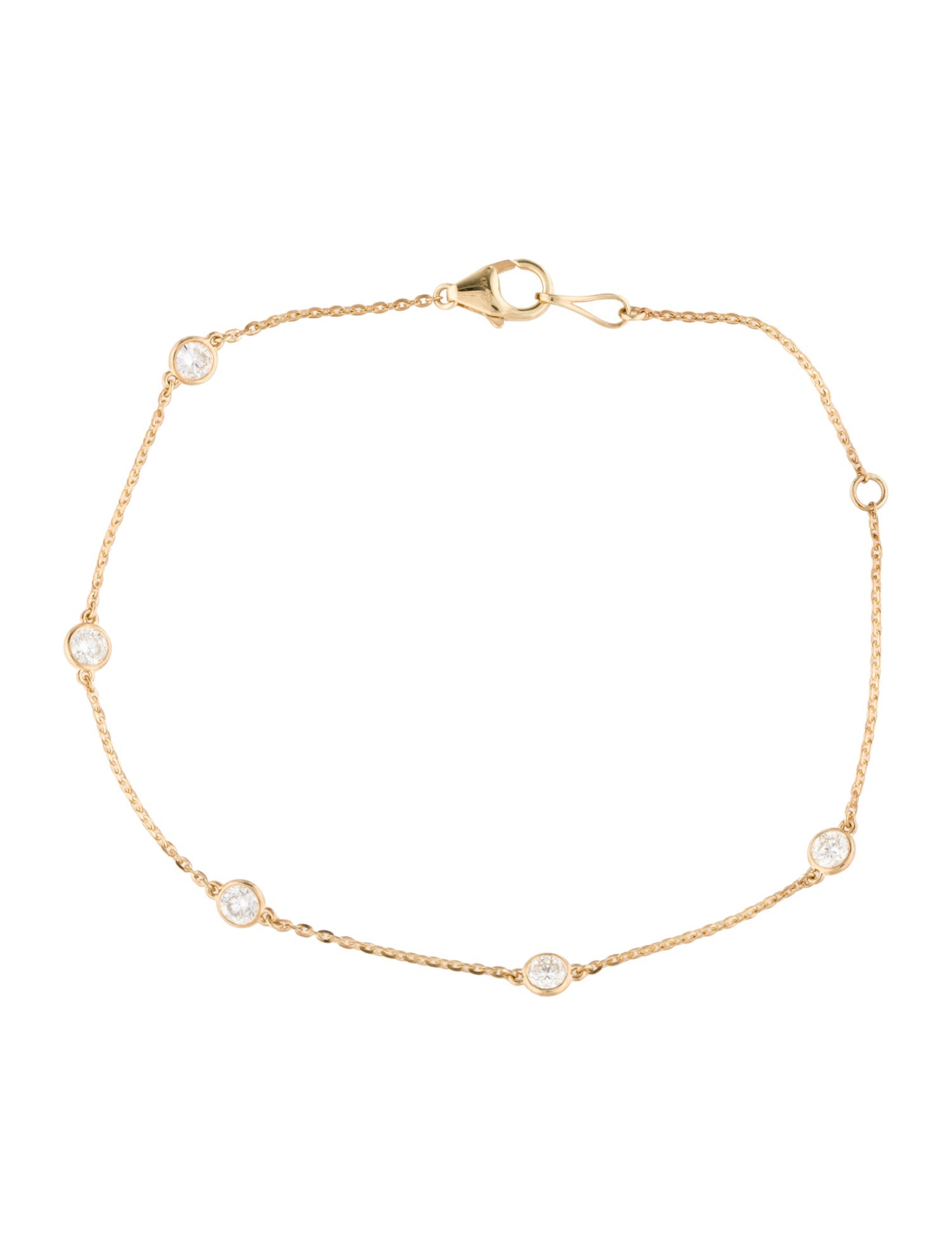 Bracelet 14K Diamond Station