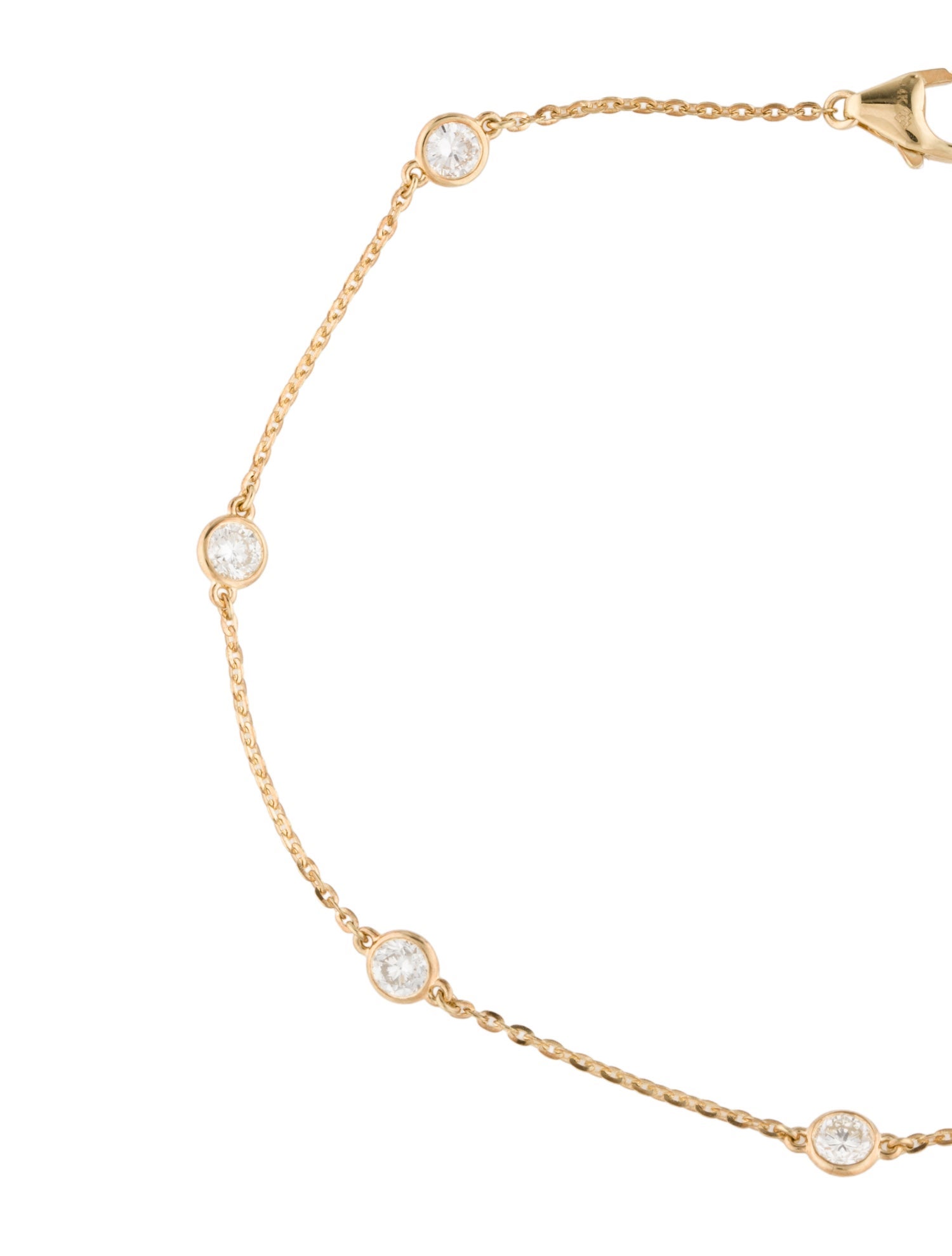 Bracelet 14K Diamond Station