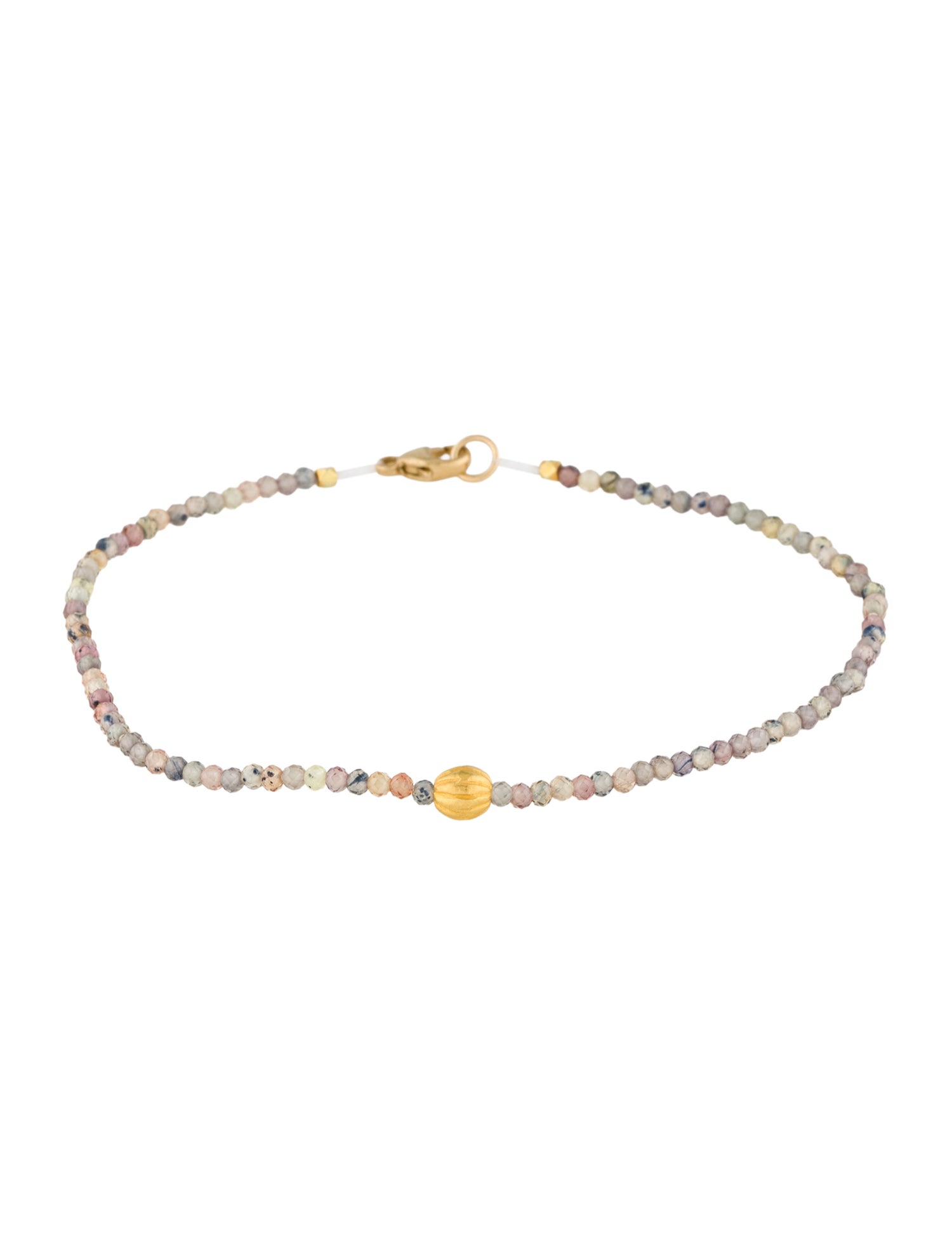 Bracelet 18K Multicolor Sapphire Bead