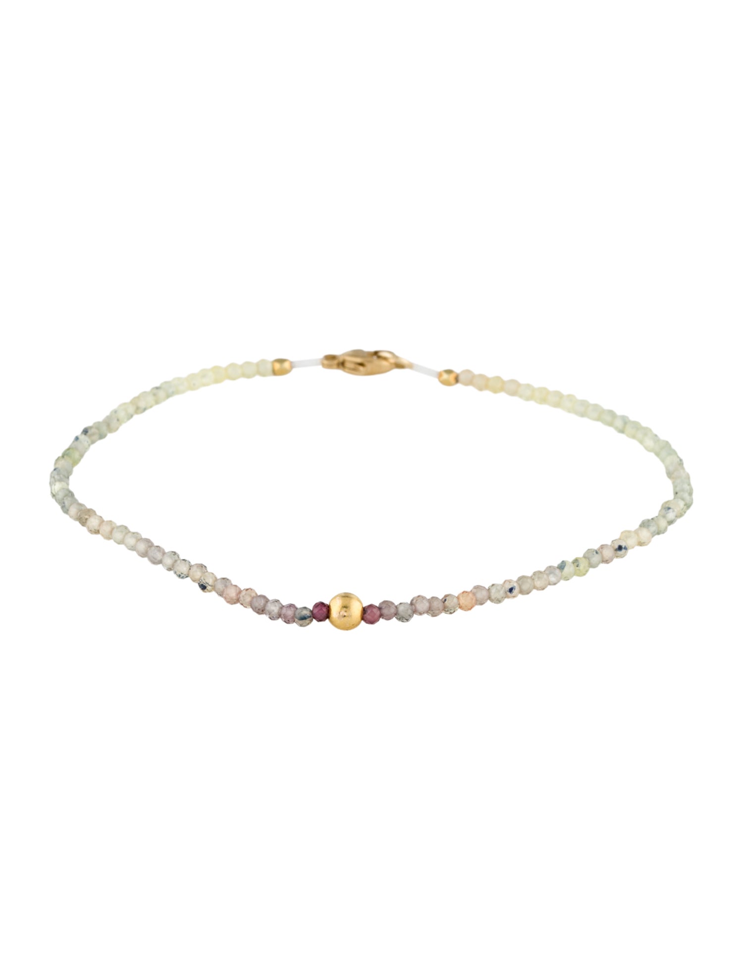 Bracelet 14K Sapphire Beaded