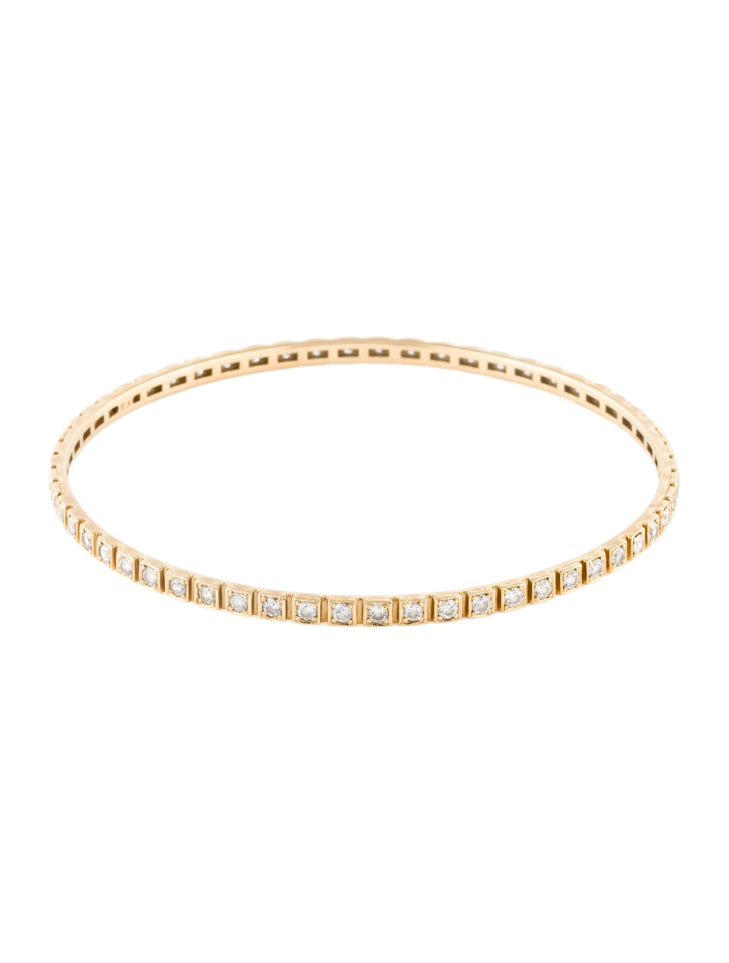 ILA 14K Diamond Slip-On Bangle Bracelet
