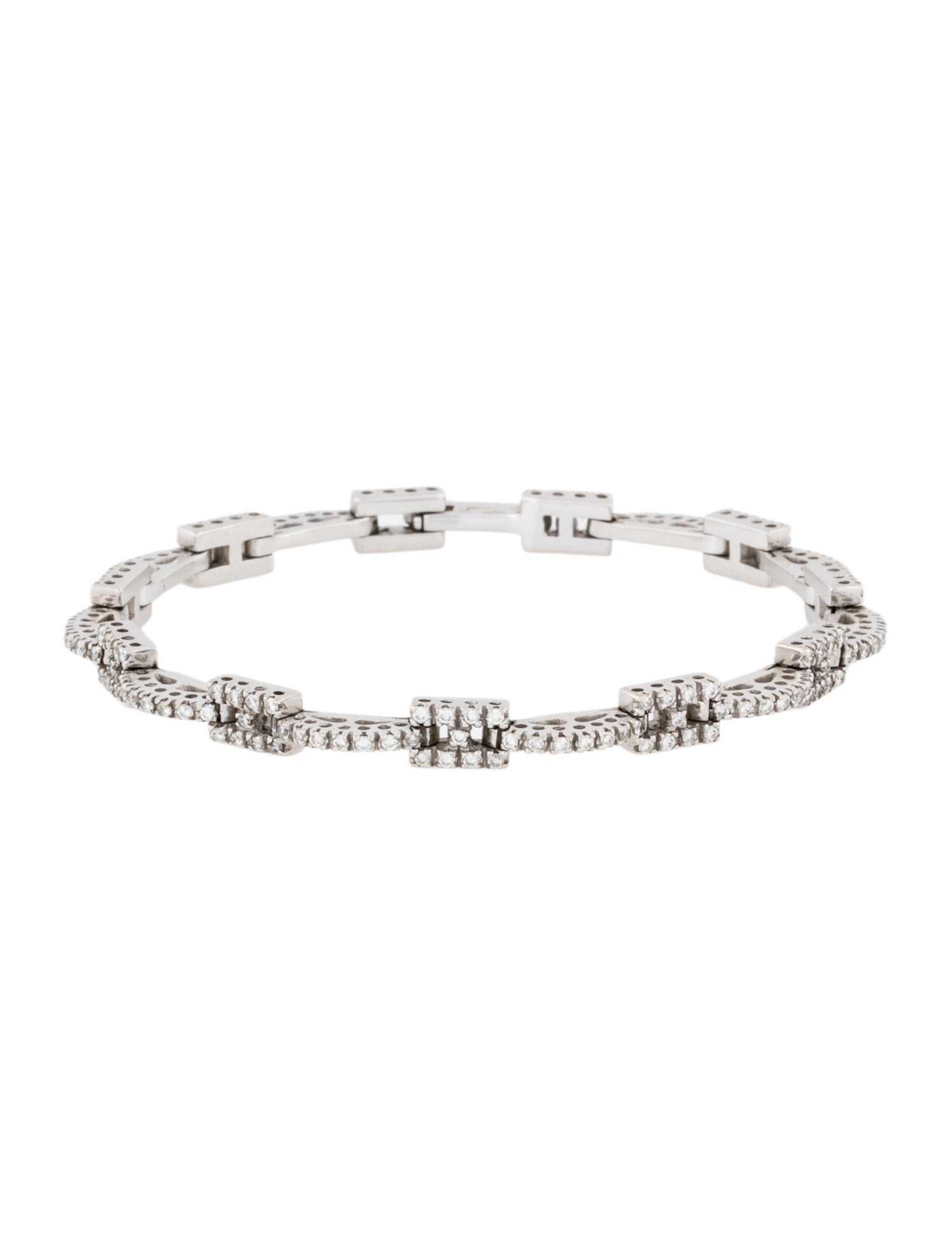Bracelet 18K 1.04ctw Diamond Link