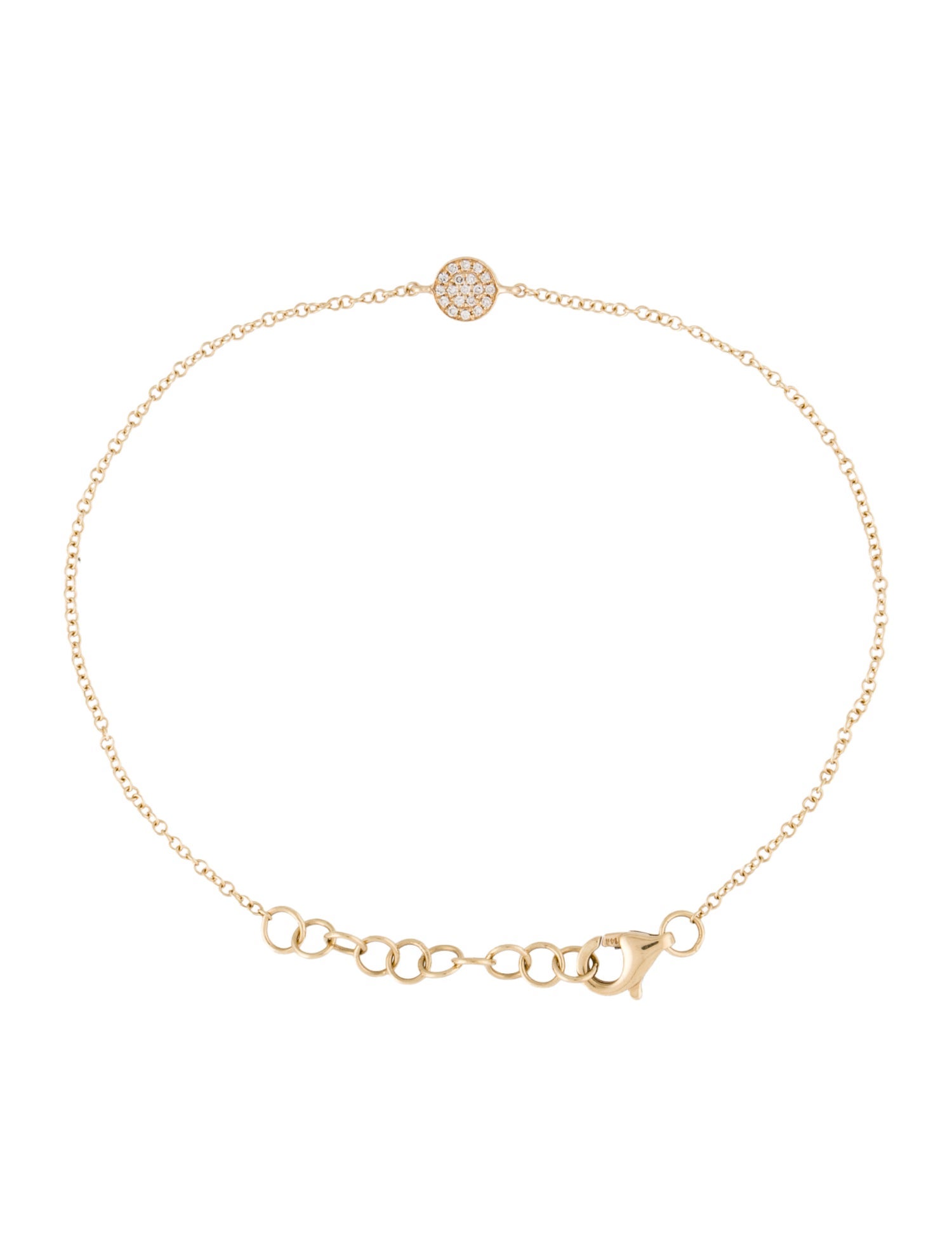 Bracelet 14K Diamond Station