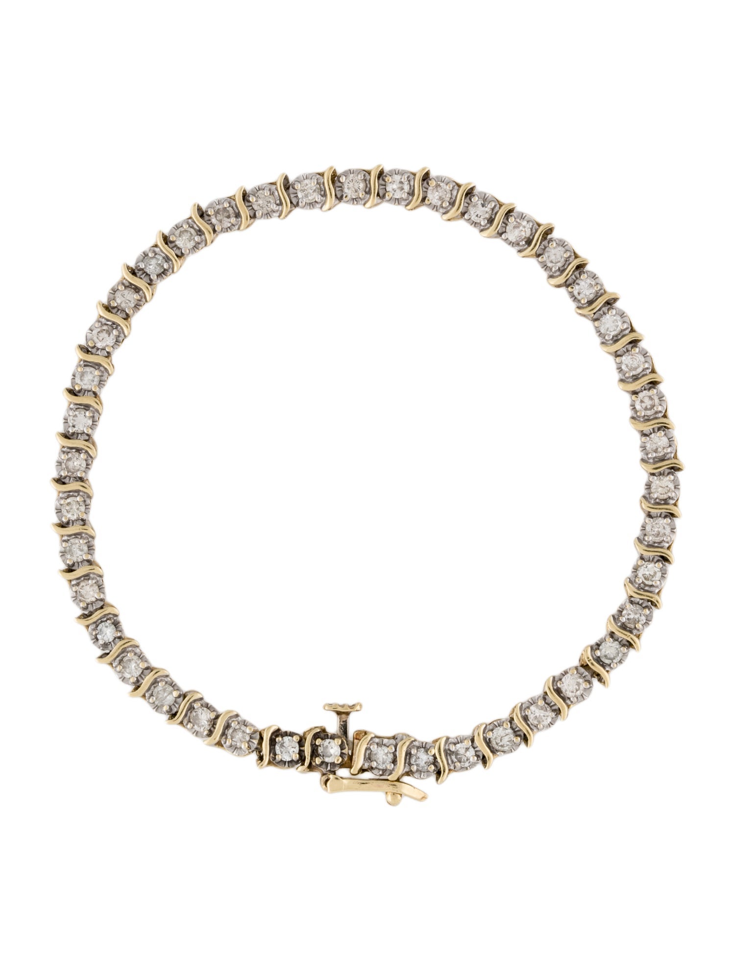 Bracelet 14K 1.26 ctw Diamond S-Link