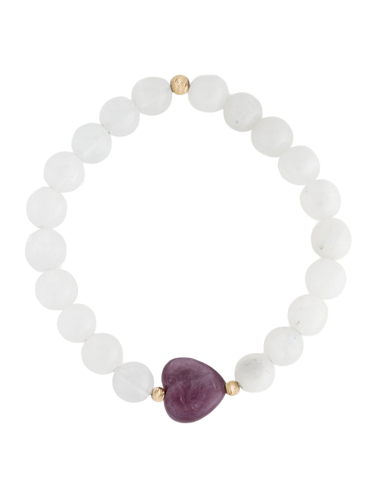 Bracelet 14K Moonstone Labradorite & Kunzite Bead