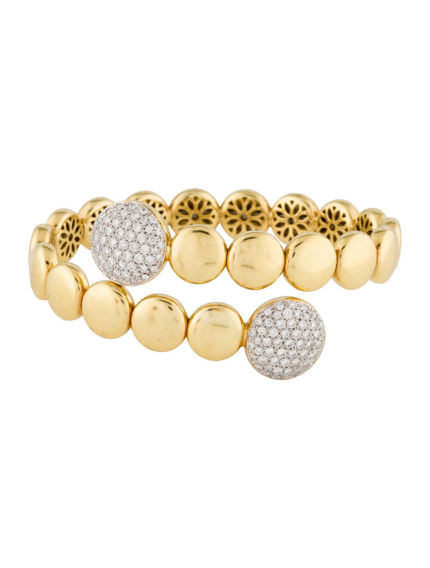 Bracelet 14K Diamond Pave Wrap