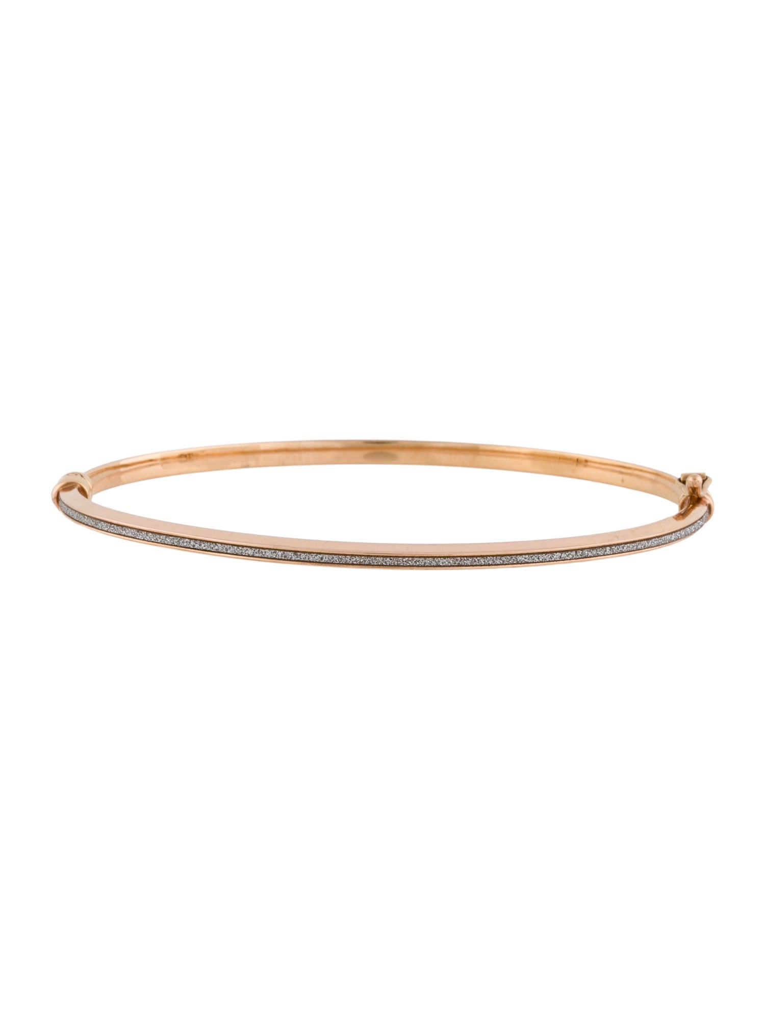 Bracelet 14K Two-Tone Hinged Bangle