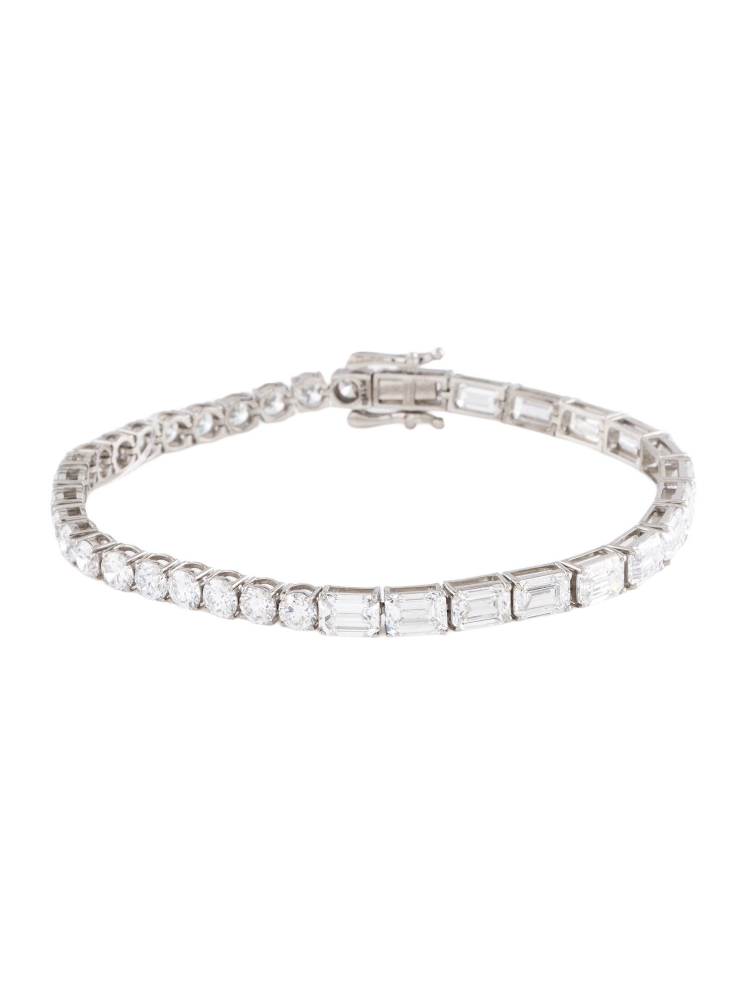 Bracelet Platinum 11.04ctw Lab-Grown Diamond Link