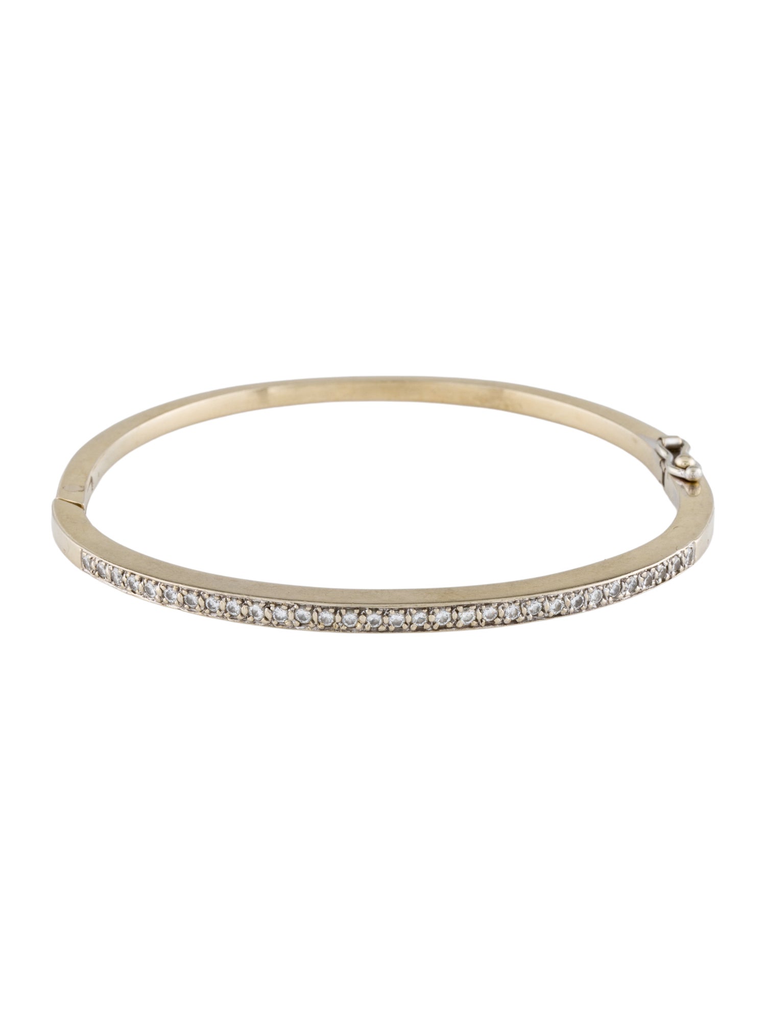 Bracelet 18K Diamond Hinged Bangle