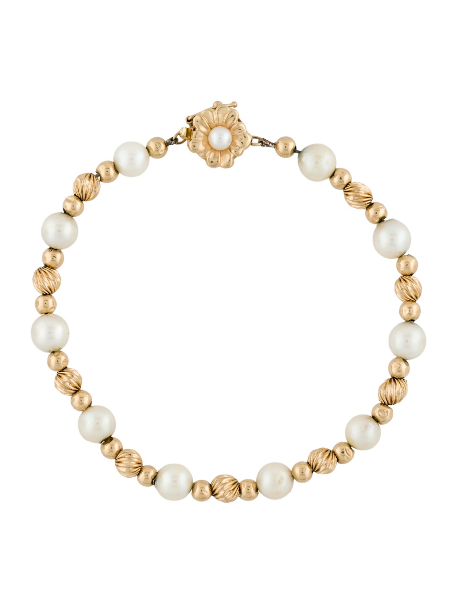 Bracelet 14K Pearl Station