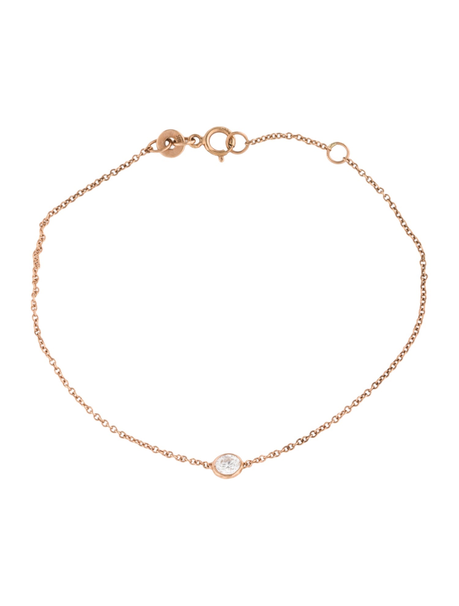 Bracelet 14K Diamond Single Station