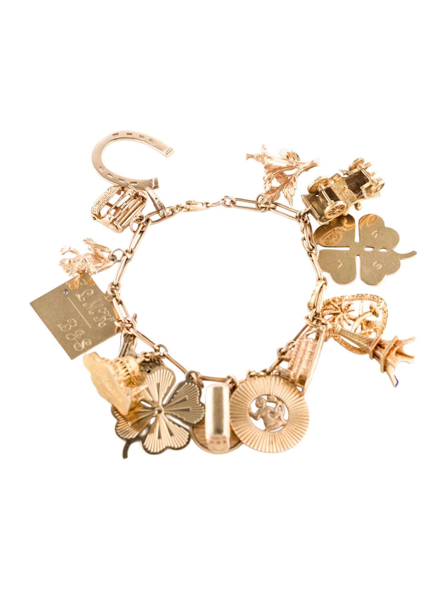 Bracelet 14K Multi Charm