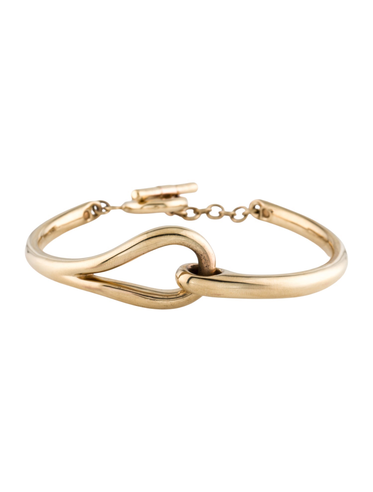 Bracelet 14K Interlocking Link Toggle