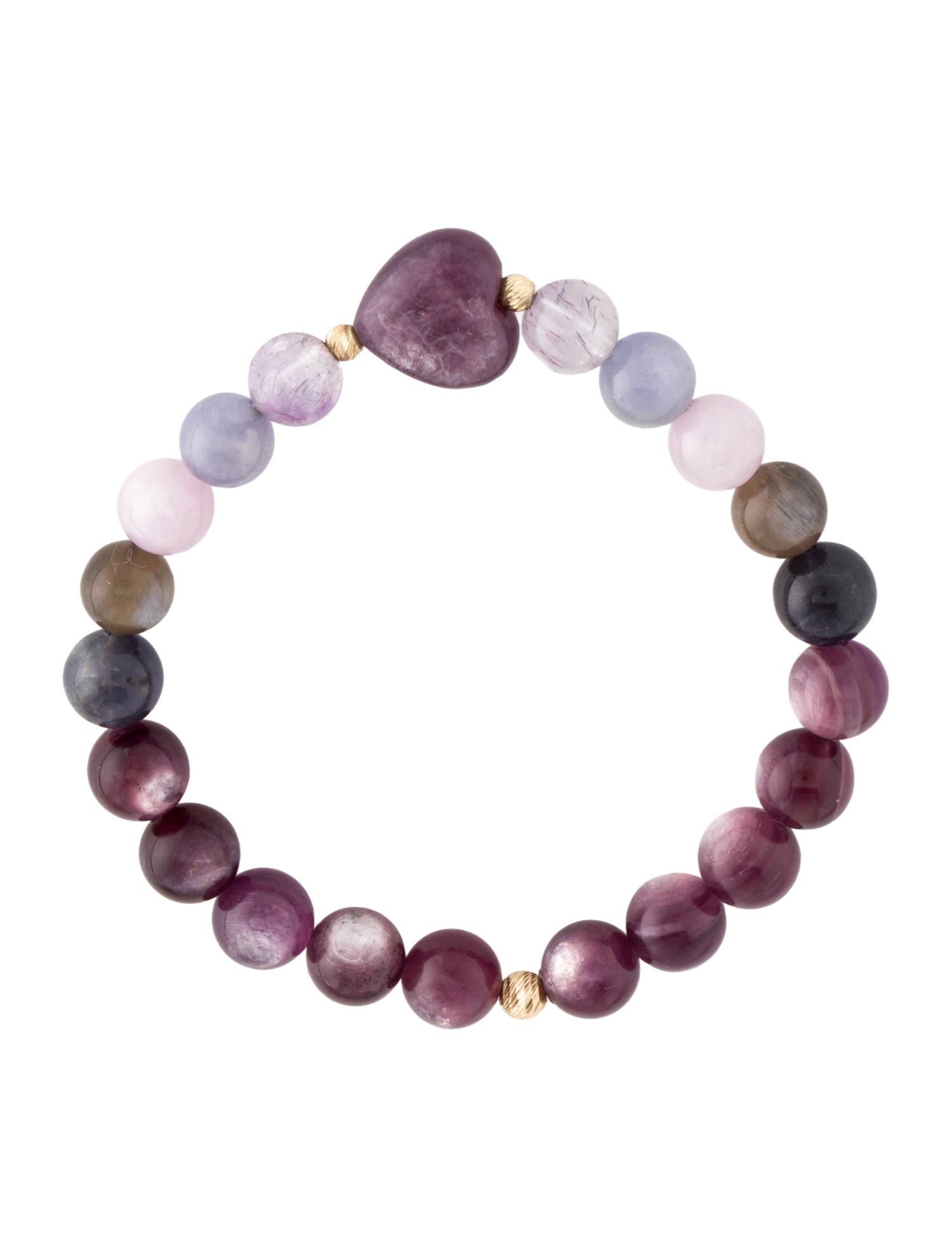 Bracelet 14K Multistone Bead