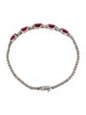 Bracelet 14K Ruby & Diamond Link Bracelet