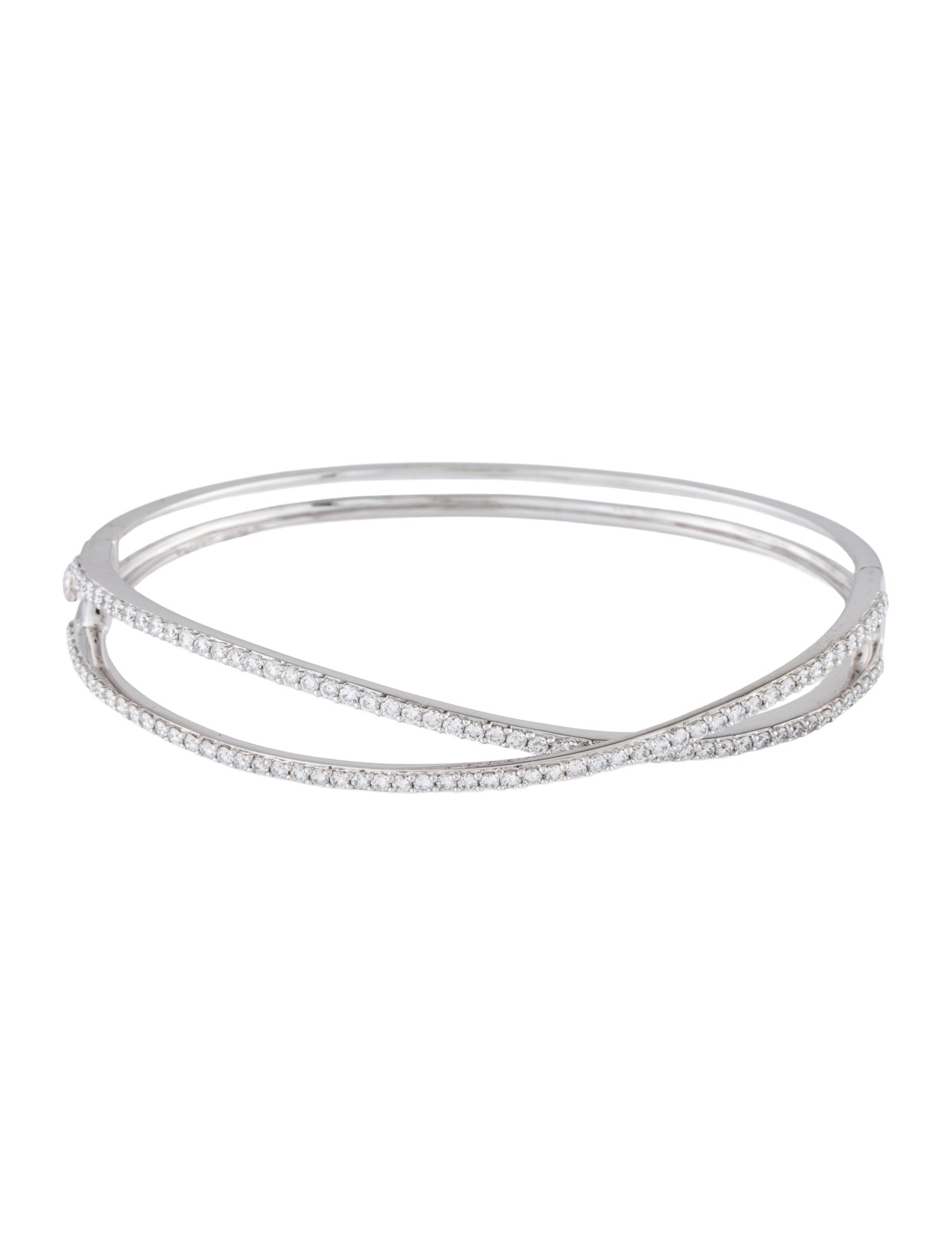 Bracelet 14K 1.50ctw Diamond Bangle w/ Tags