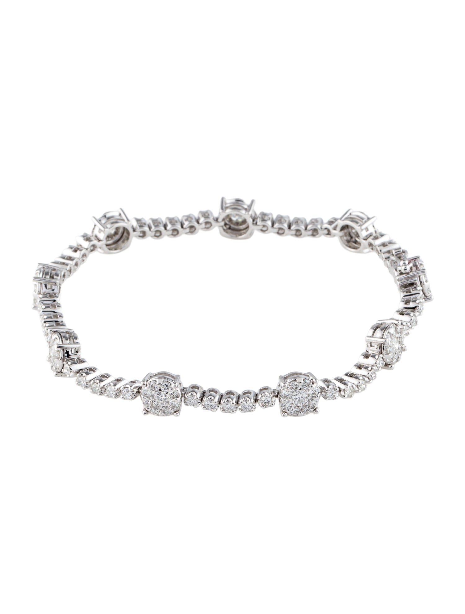 Bracelet 14K 2.75ctw Diamond Station Link Bracelet