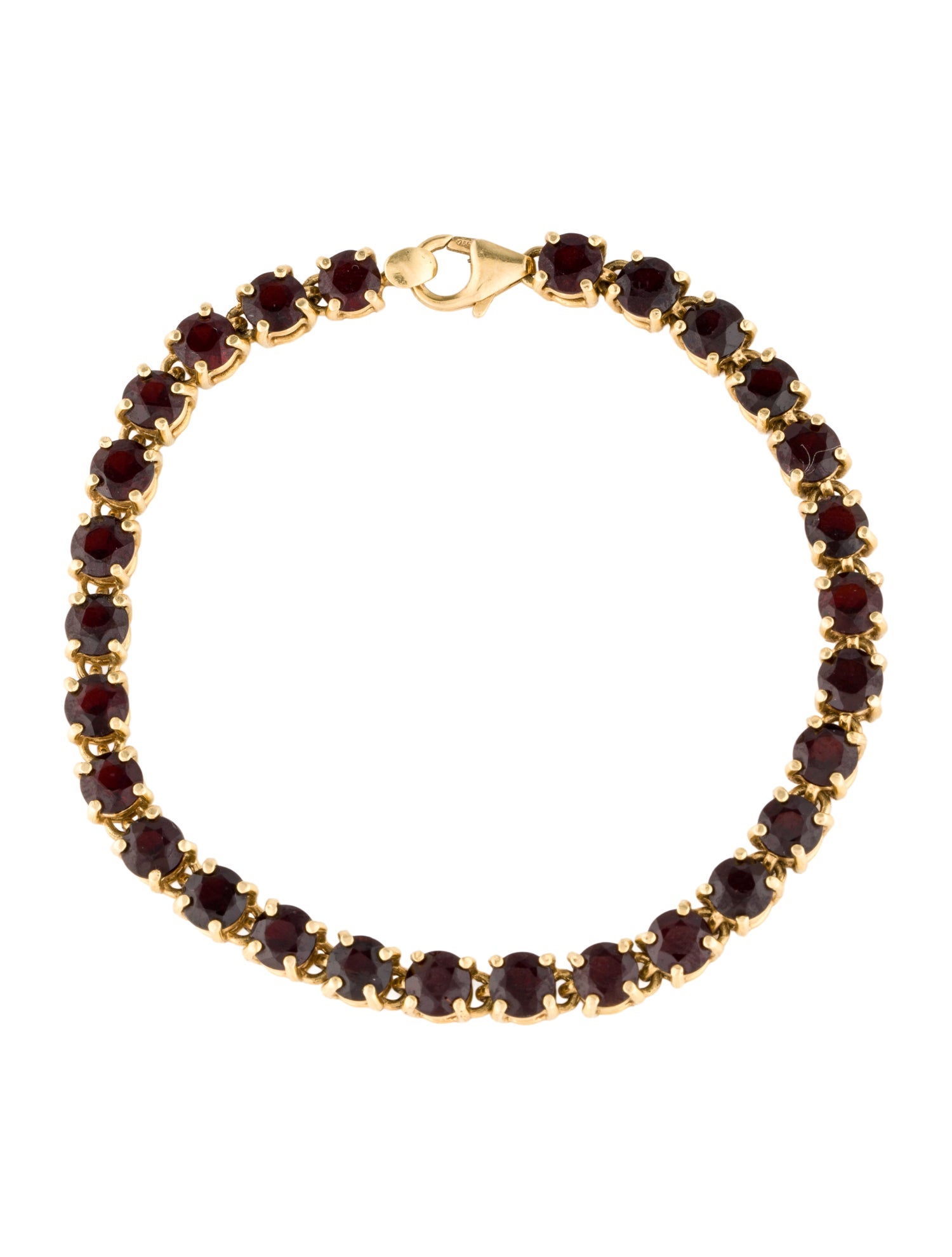 Bracelet 14K 16.80ctw Garnet Tennis Bracelet