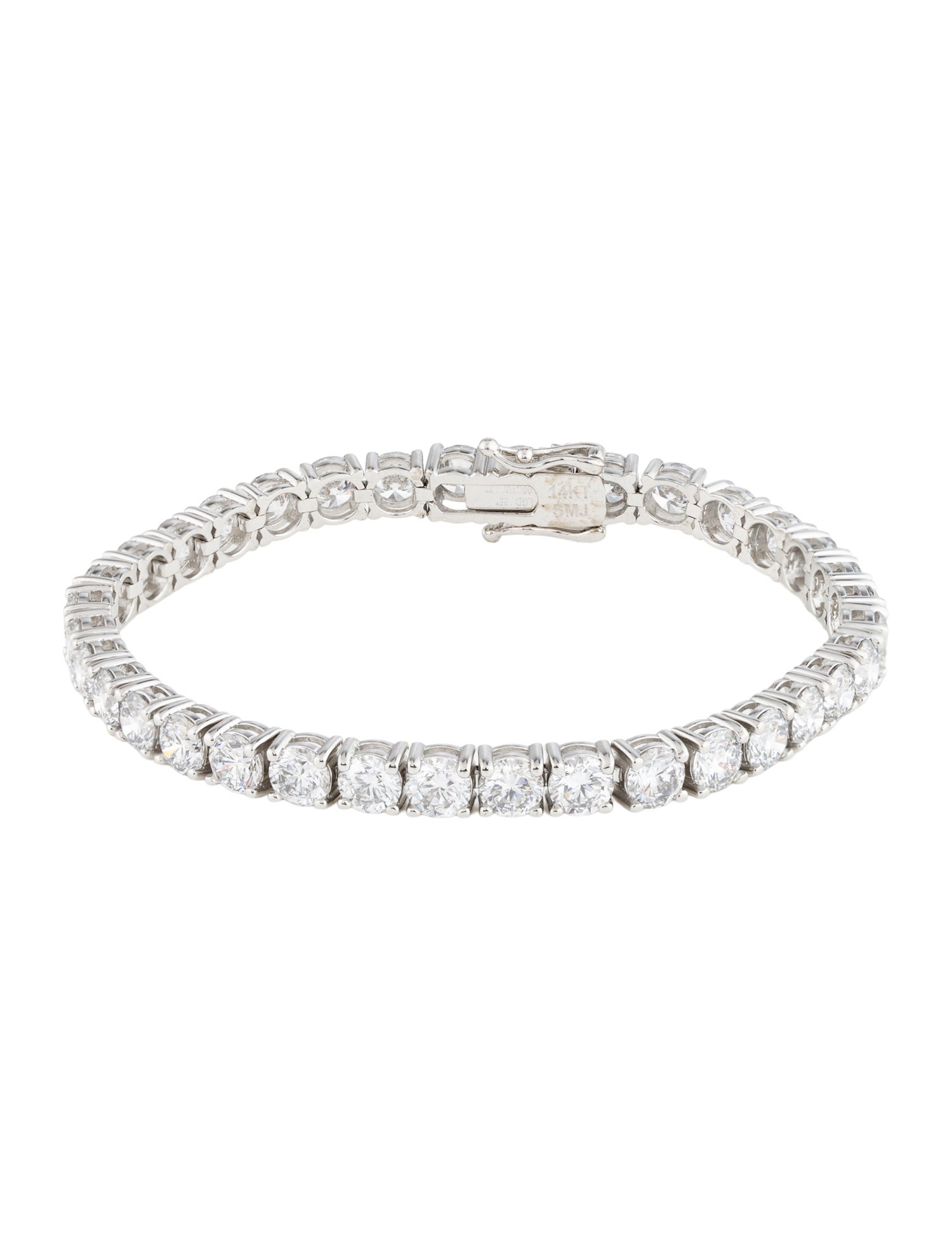 Bracelet 14K 15.00ctw Lab-Grown Diamond Tennis Bracelet