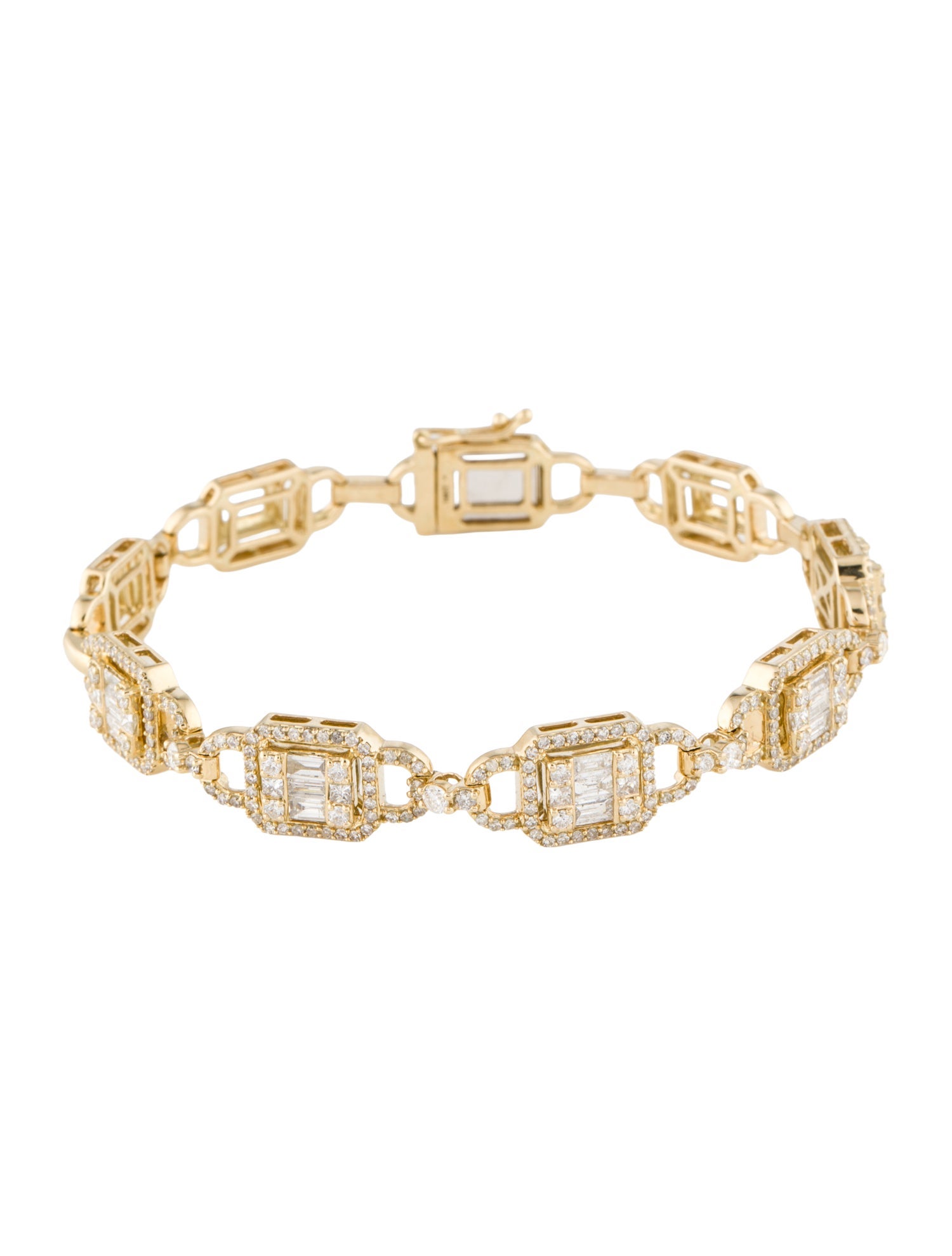 Bracelet 14K 2.48ctw Diamond Link
