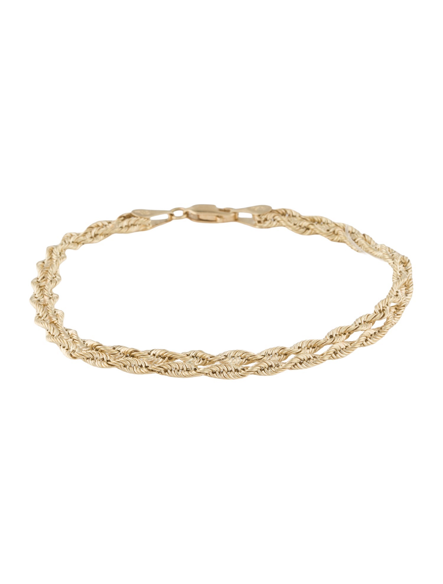 Bracelet 14K Woven Chain