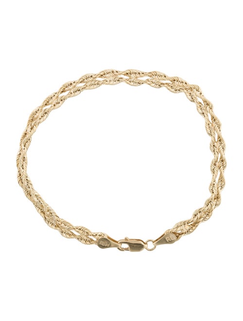 Bracelet 14K Woven Chain Bracelet