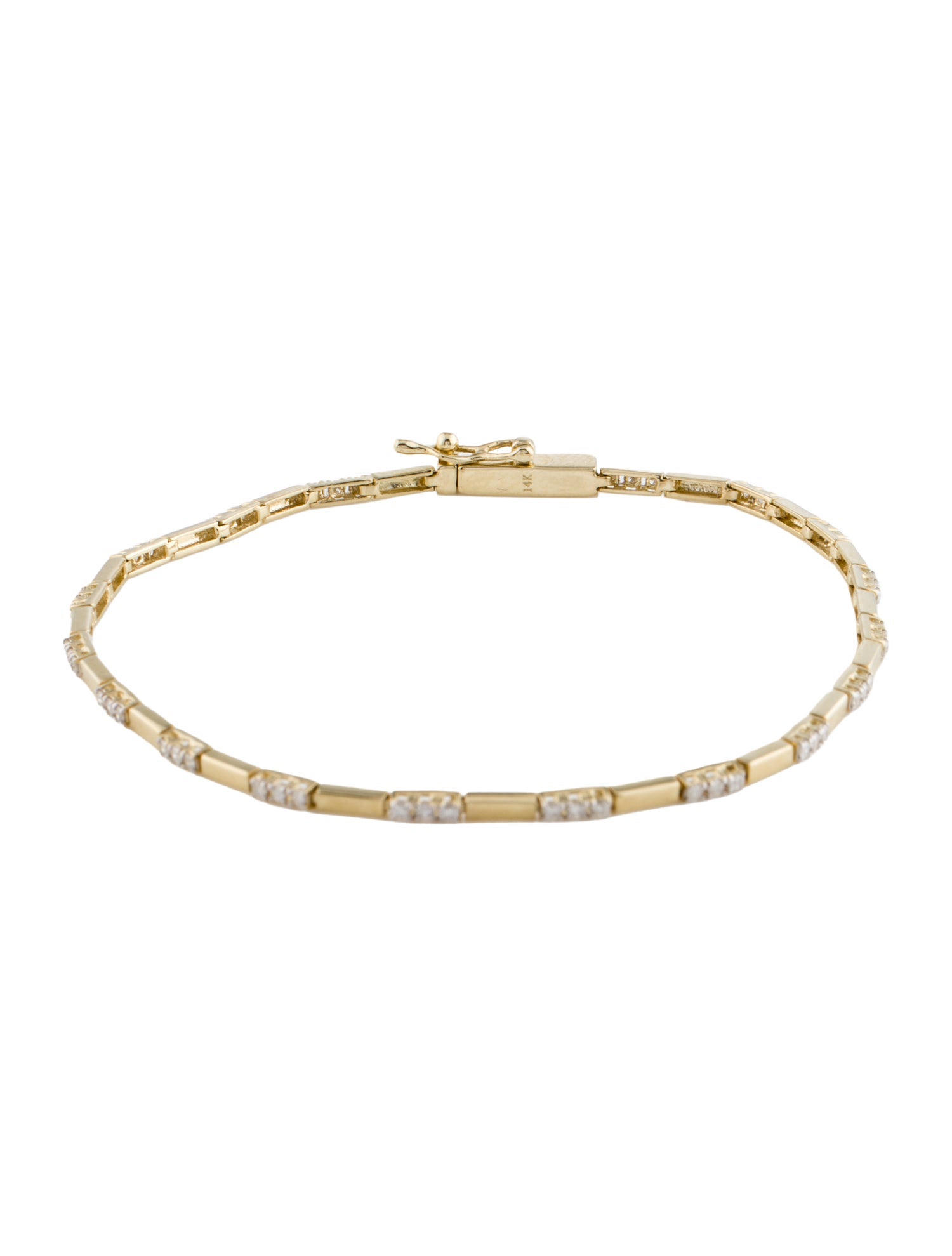 Bracelet 14K Diamond Link Bracelet